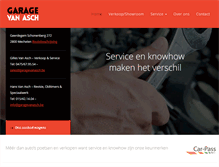 Tablet Screenshot of garagevanasch.be